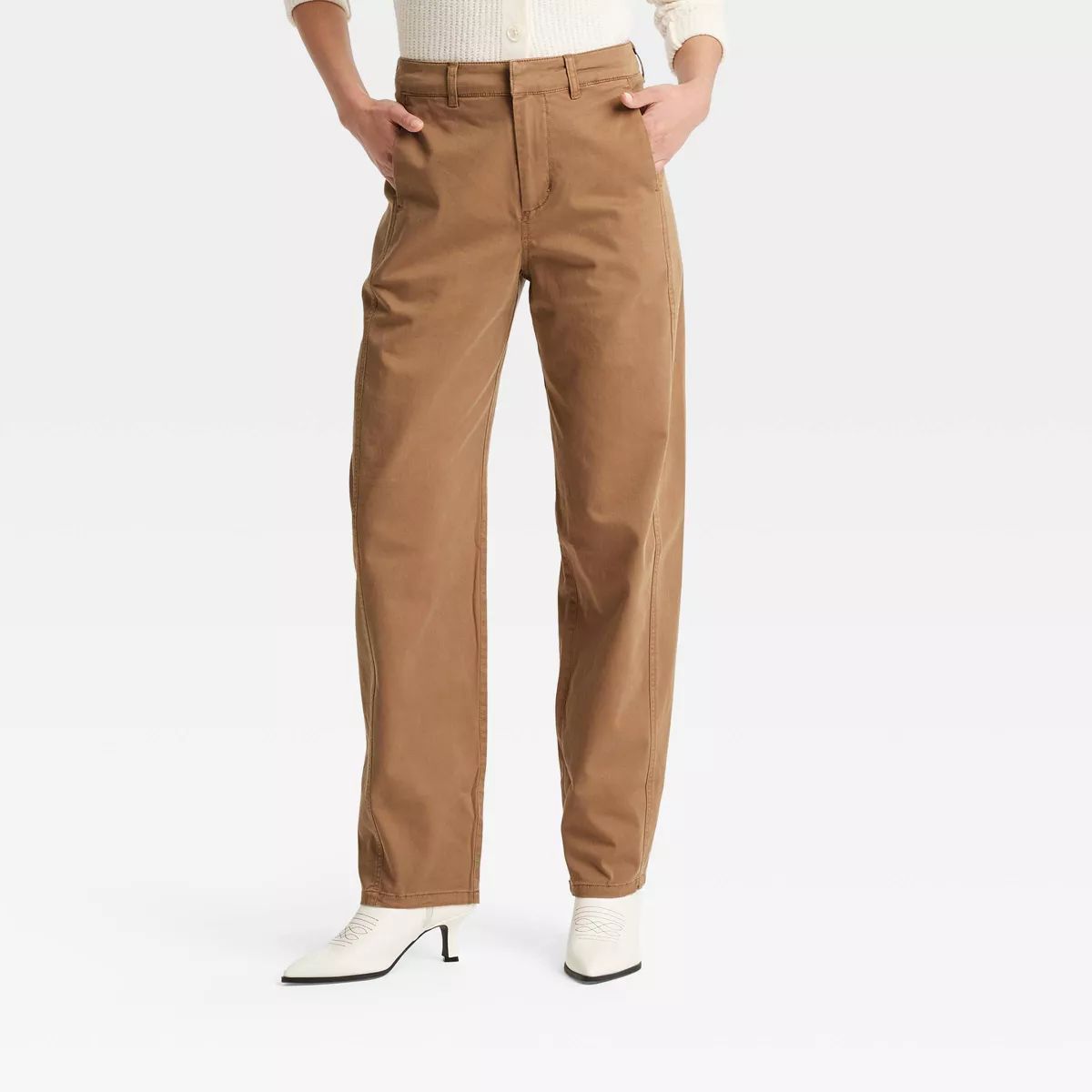 Women's High-Rise Curved Leg Chino Pants - Universal Thread™ | Target