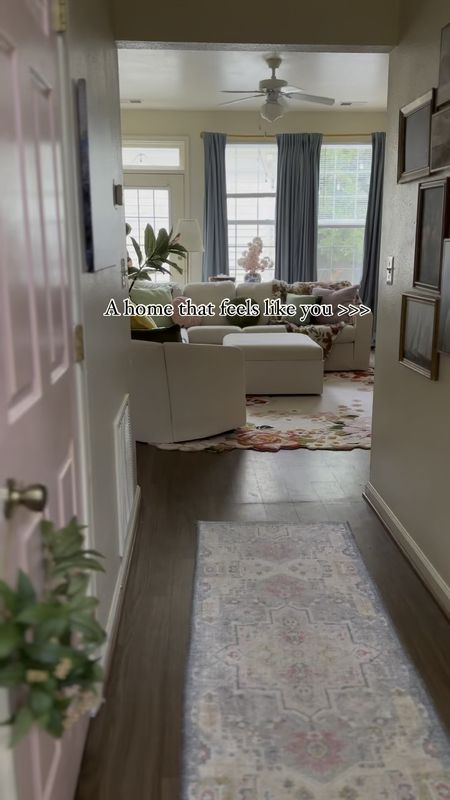 A home that feels like you >>> living room view. Linked most everything. The sectional is from Home Reserve, the flower arrangement is from HomeGoods. 

#LTKVideo #LTKHome #LTKStyleTip