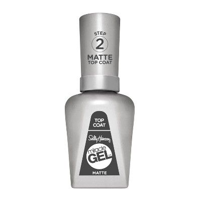 Sally Hansen Miracle Gel Nail Polish - 102 Matte Top Coat - 0.5 fl oz | Target