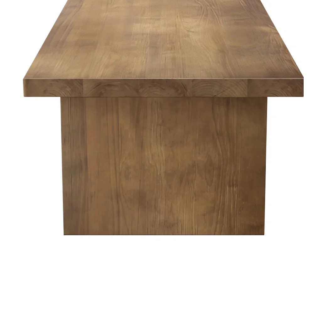Modern Rustic Solid Wood Rectangular Dining Table | Wayfair North America