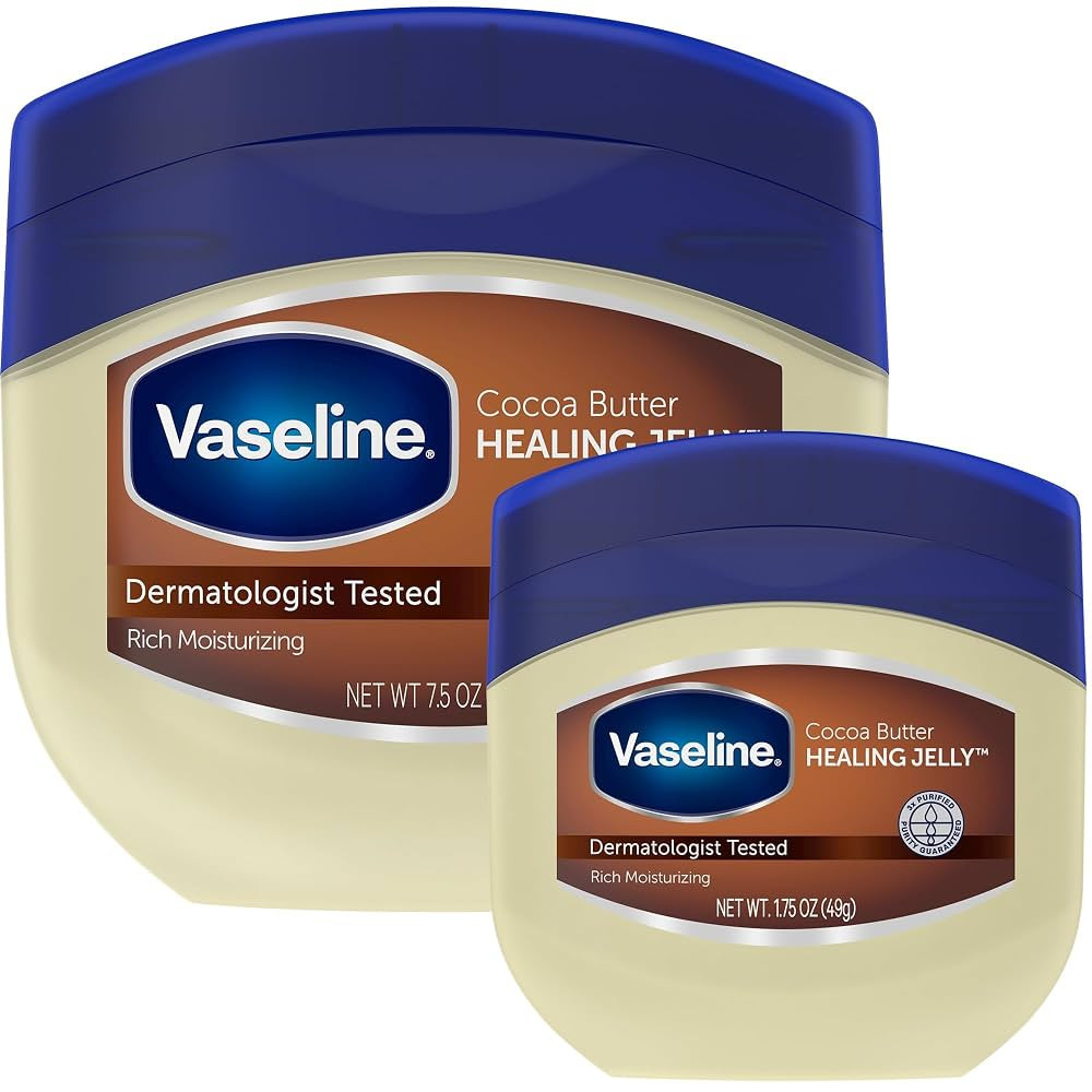 Vaseline Cocoa Butter Healing Jelly Variety Pack, 2 Sizes (7.5 Oz & 1.75 Oz) – Rich Moisturizin... | Amazon (US)