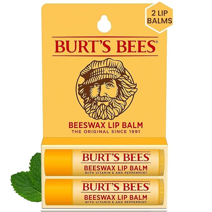 Burt's Bees Lip Balm - Original Beeswax, Lip Moisturizer With Responsibly Sourced Beeswax, Tint-F... | Amazon (US)