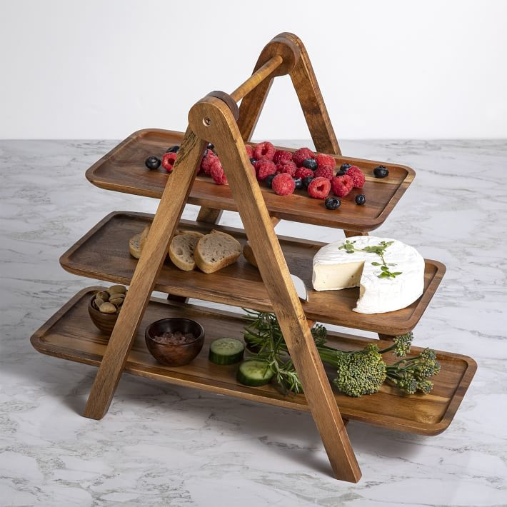 Wooden 3-Tier Server | West Elm (US)