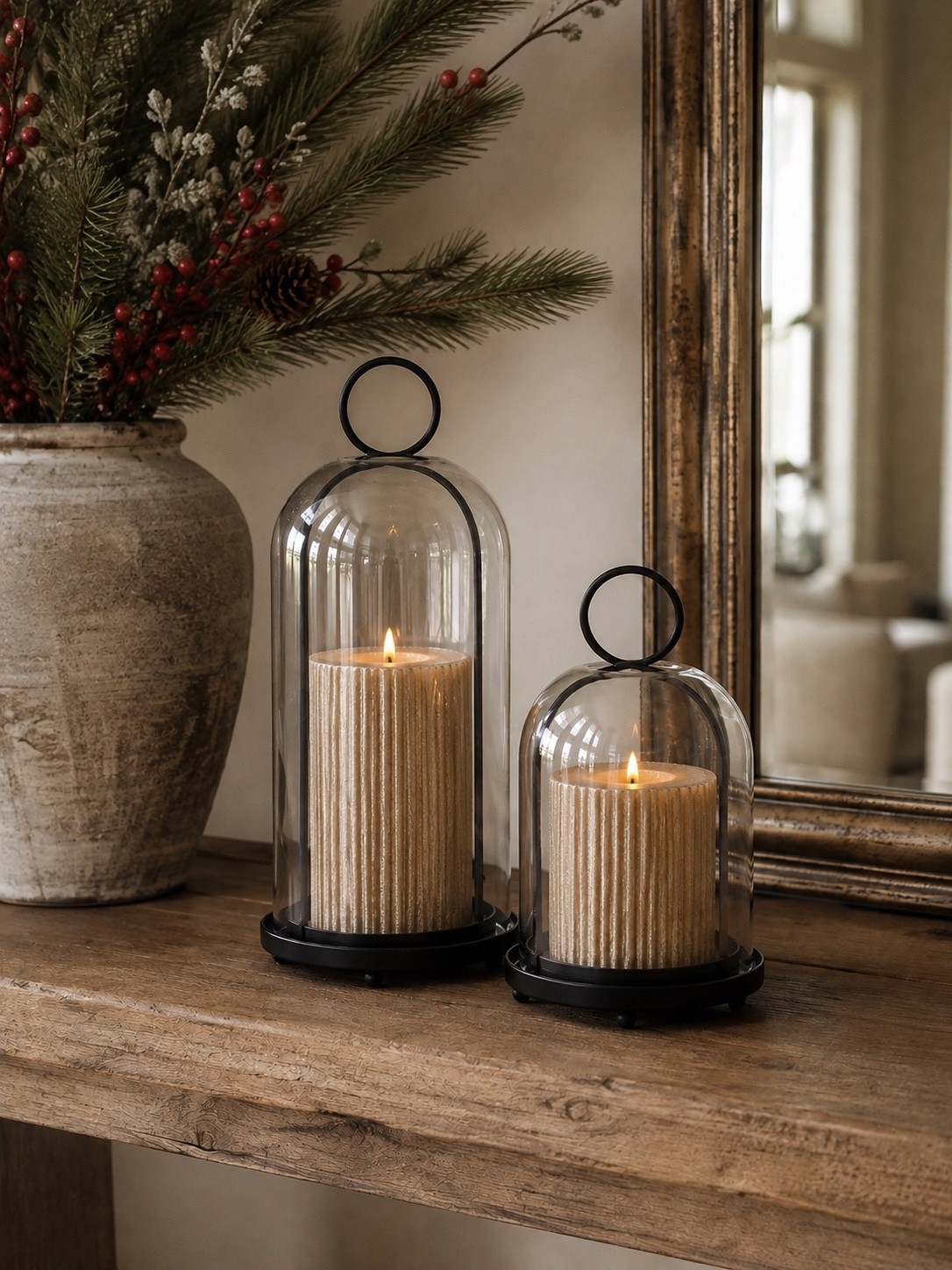 Amazon Home Finds That Bring Cozy Holiday Charm ✨🎄

These elegant glass cloches paired with warm LED pillar candles are one of my favorite ways to add a soft holiday glow without the worry of an open flame. Styled with fresh evergreen stems, berries, and vintage-inspired accents, they create a timeless Christmas look that’s cozy, elevated, and easy to decorate with all season long.

Follow @farmtotablecreations on Instagram for more cozy home finds and affordable designer-inspired decor.

#LTKHome #AmazonHome #AmazonFinds #ChristmasDecor #HolidayDecor #CozyChristmas #ChristmasHome #NeutralChristmas #HomeDecor #HolidayStyling #FlamelessCandles #FarmToTableCreations

#LTKSeasonal #LTKHome