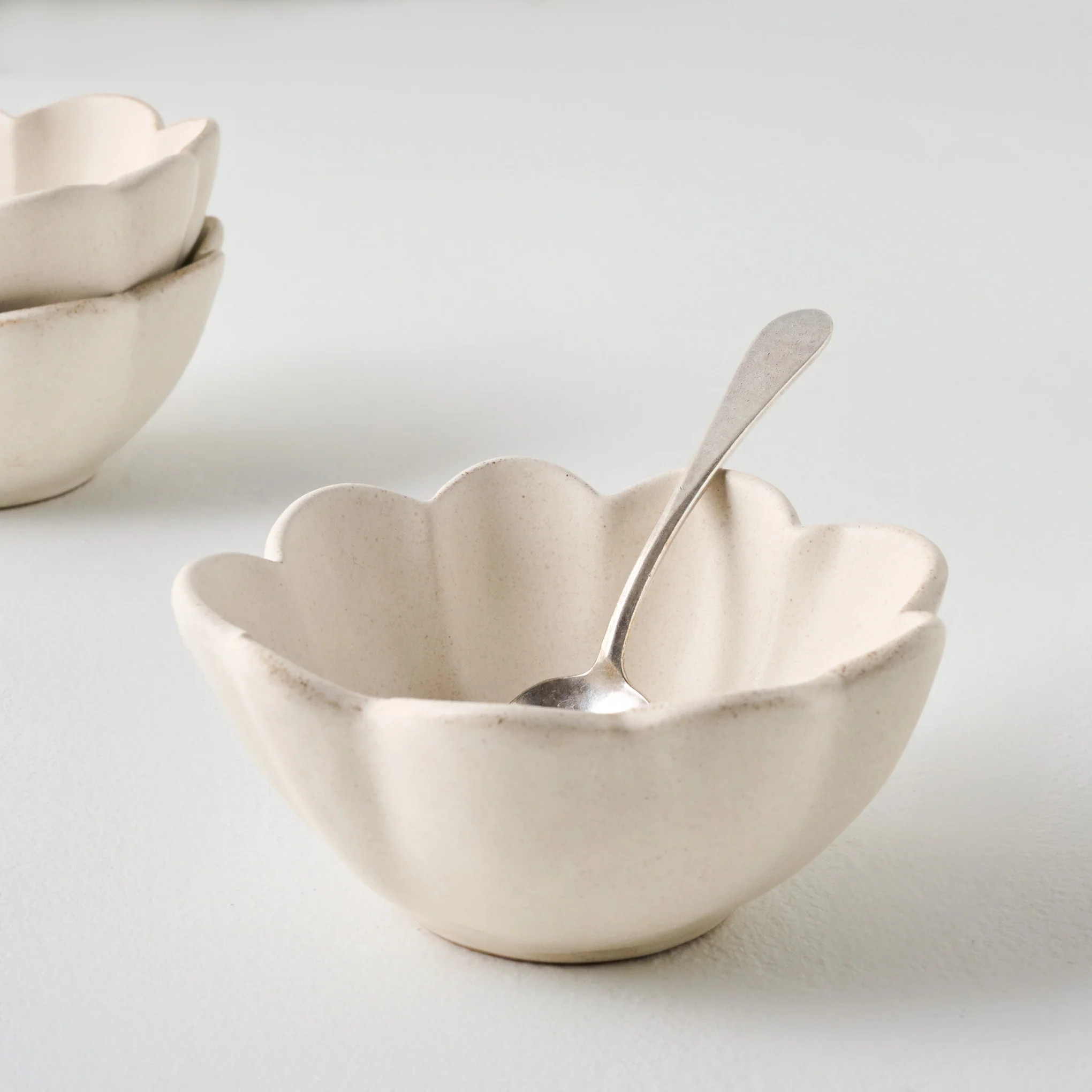 French White Scalloped Mini Bowl | Magnolia