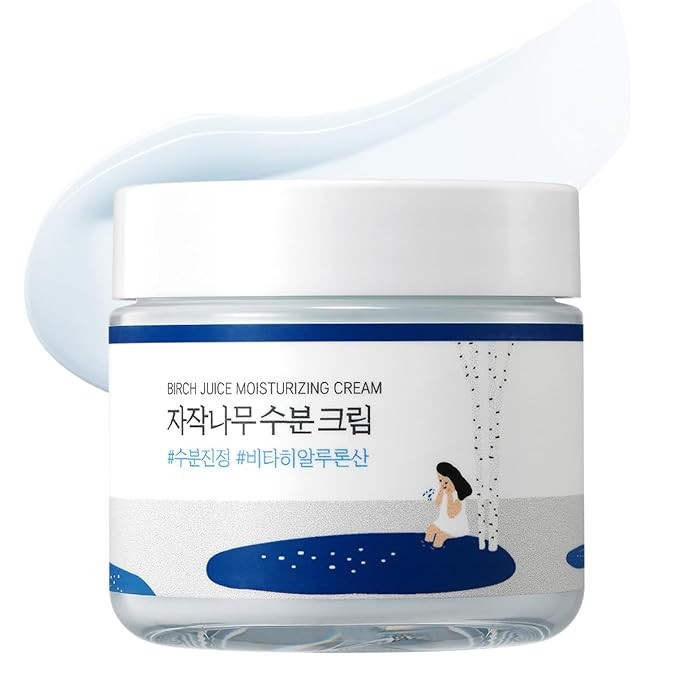 ROUND LAB Birch Juice Moisturizing Cream 2.7 Fl Oz, 48-Hour Deep Hydrating Face Moisturizer with ... | Amazon (US)
