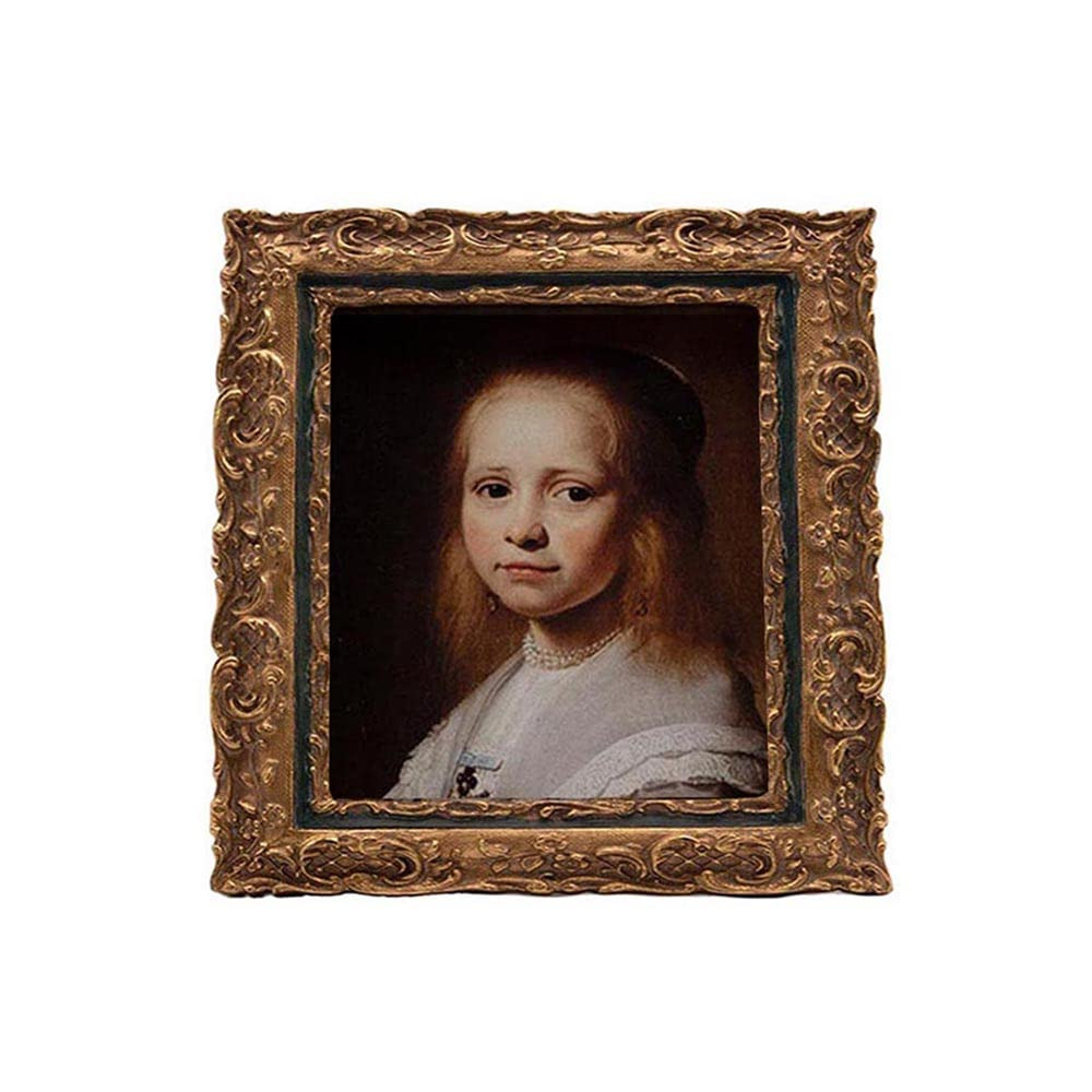 SYLVIA'S SHOP Small Antique 4x4 Picture Frame, Mini Vintage Ornate Square Photo Frame, Table Top ... | Amazon (US)