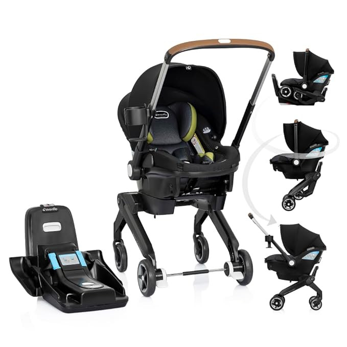 Evenflo Shyft DualRide Infant Car Seat and Stroller Combo w/Carryall Storage (Durham Green) | Amazon (US)