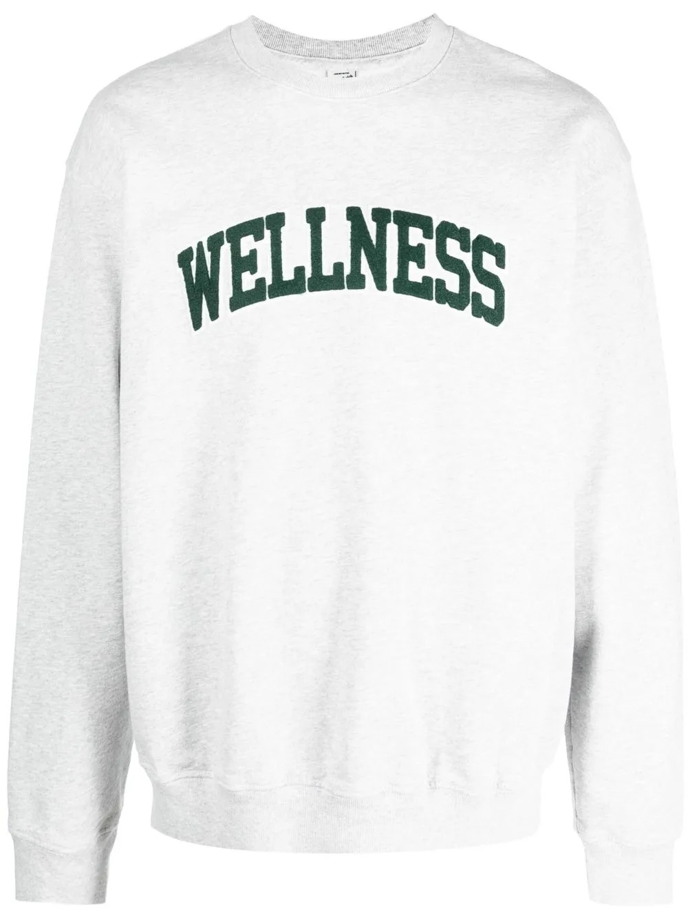 Sporty & Rich Sudadera Con Estampado Wellness y Cuello Redondo | Gris | FARFETCH ES | Farfetch Global