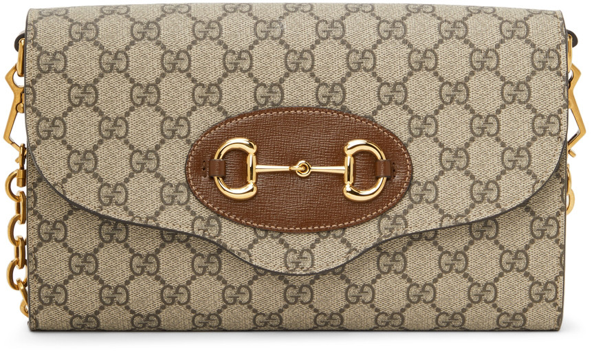 Brown Small Horsebit 1955 Shoulder Bag | SSENSE