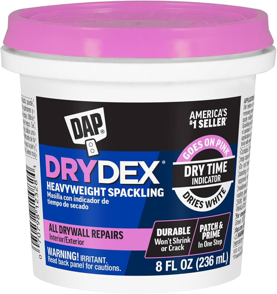DAP 7079812328 DryDex Dry Time Indicator Spackling, Pink/White, 8 Fl Oz | Amazon (US)