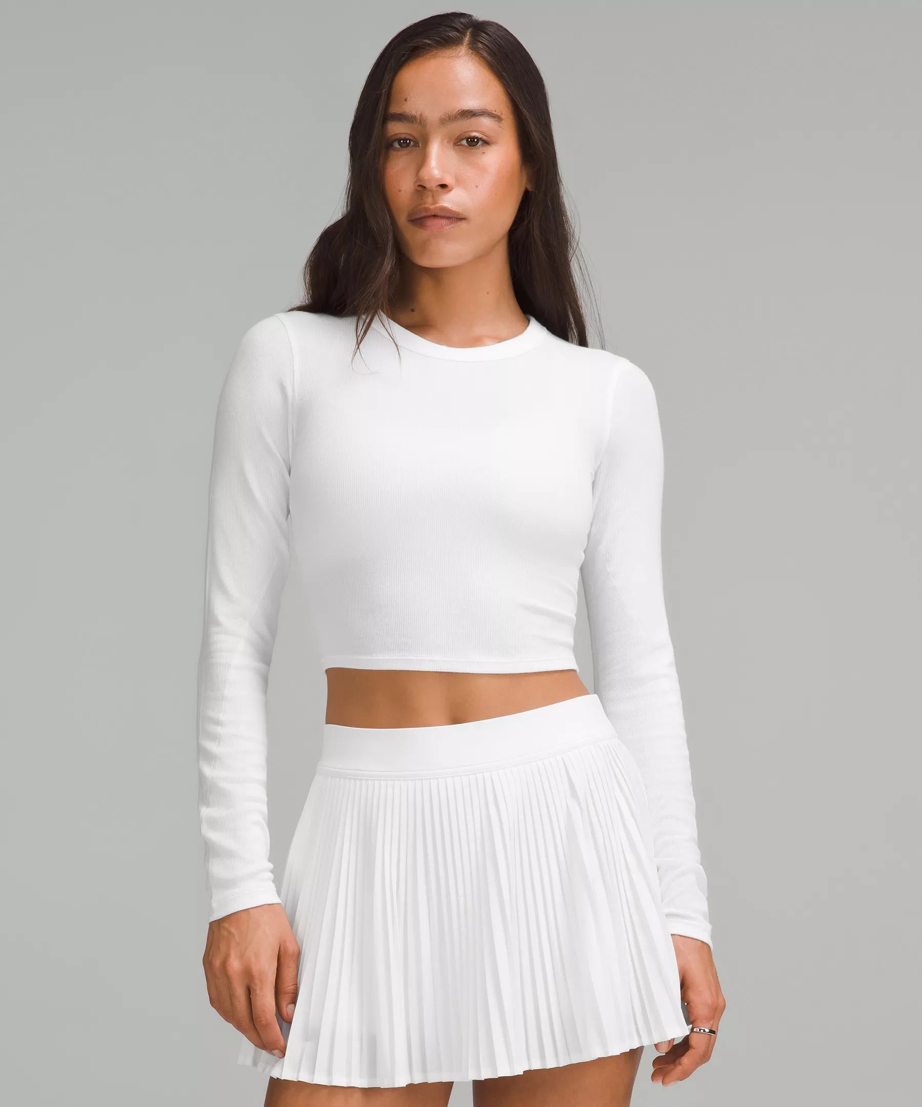 Hold Tight Straight-Hem Cropped Long-Sleeve Shirt | Lululemon (US)