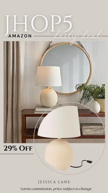 Amazon daily deal, save 29% on this gorgeous cream table lamp. Amazon lighting, table lamp, neutral lamp, cream lamp, entryway lighting, amazon home, Amazon deal

#LTKsalealert #LTKhome #LTKfindsunder100