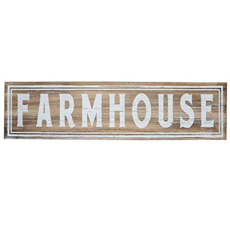 Barnyard Designs Large Wooden Farmhouse Sign Rustic Vintage Primitive Country Wall Decor 30" x 8" | Walmart (US)