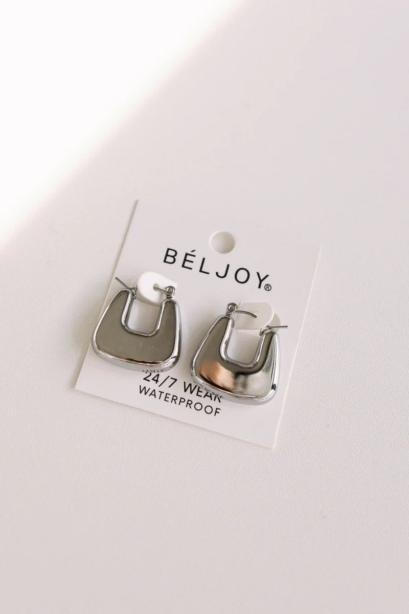 Edma Silver Everyday Hoop Earrings - Beljoy Jewelry | BÉLJOY