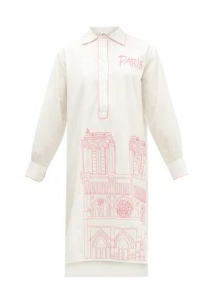 Paris Piping embroidered-cotton pyjama shirt | Matches (UK)