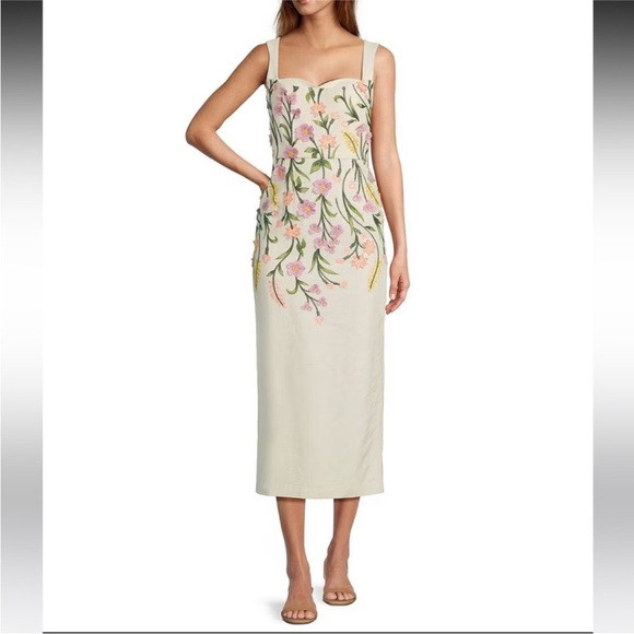 NWT Antonio Melani
Halo Linen Blend Floral
Embroidered Sleeveless Midi Dress | Poshmark
