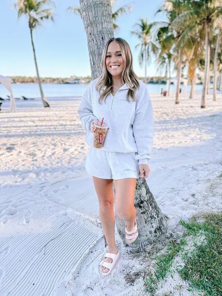 Ringing in the new year exactly how I want- on the beach & with a @dunkin! ☺️ obsessed with this @petalandpup set, sadly this color is currently sold out but it’s still available in pink and 50% off! 💗 #petalandpup #chicagoblogger #comfy #2024

#LTKfindsunder50 #LTKsalealert #LTKfindsunder100