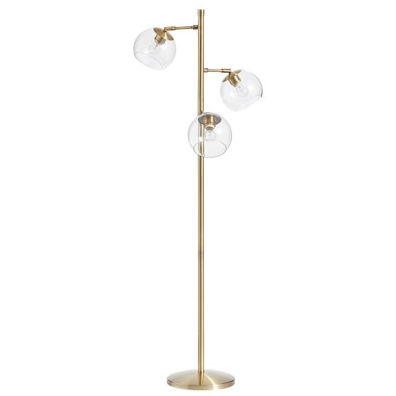 Glass Spotlight Floor Lamp | Pottery Barn Teen