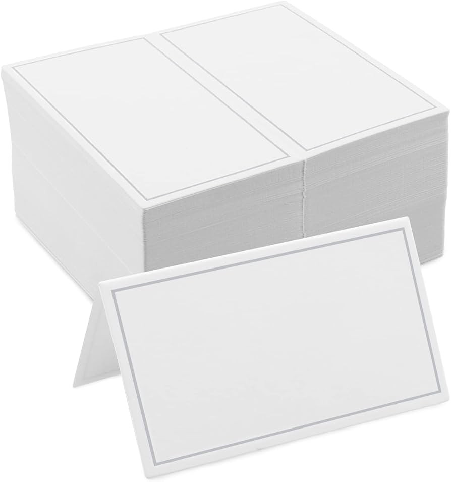 Place Cards,150 Pieces Small Table Cards with Gold Foil Border, Escort Cards, Name Cards, Wedding... | Amazon (CA)