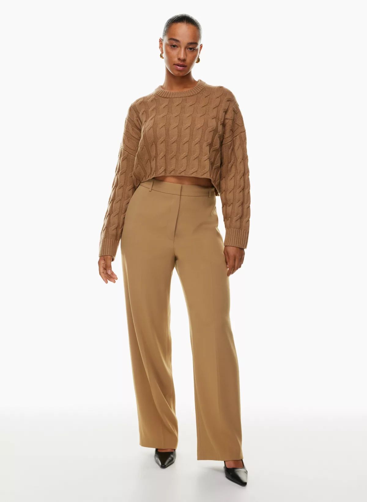 AGENCY PANT Camel Pant  | Aritzia