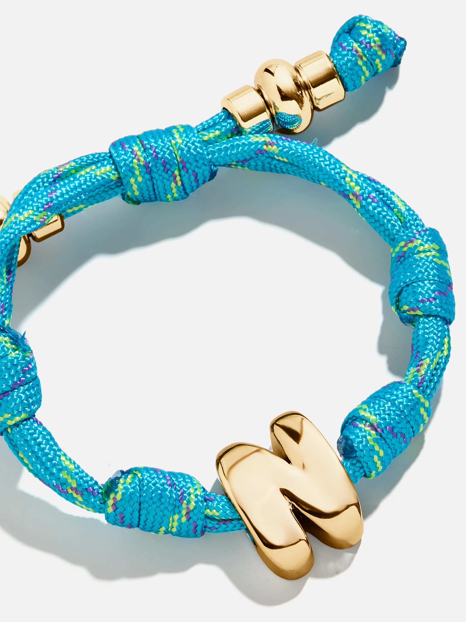 Dive In Initial Bracelet - Aqua | BaubleBar