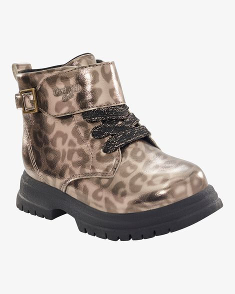 Toddler Cheetah Print Lace-Up Boots | Carter's Inc