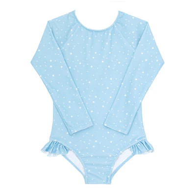 girls atlantic star rashguard one piece | minnow