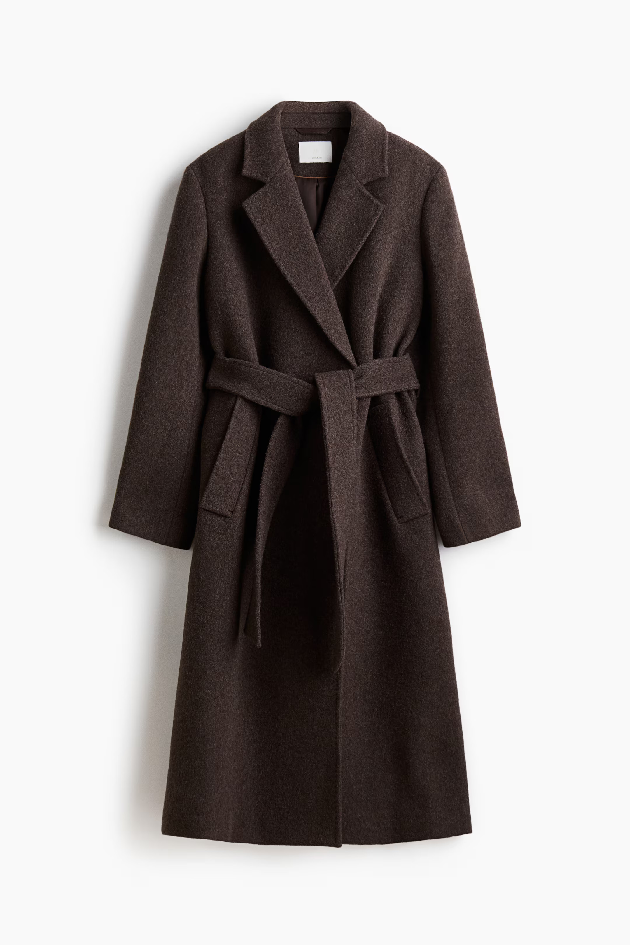 Wool-Blend Tie-Belt Coat | H&M (US + CA)