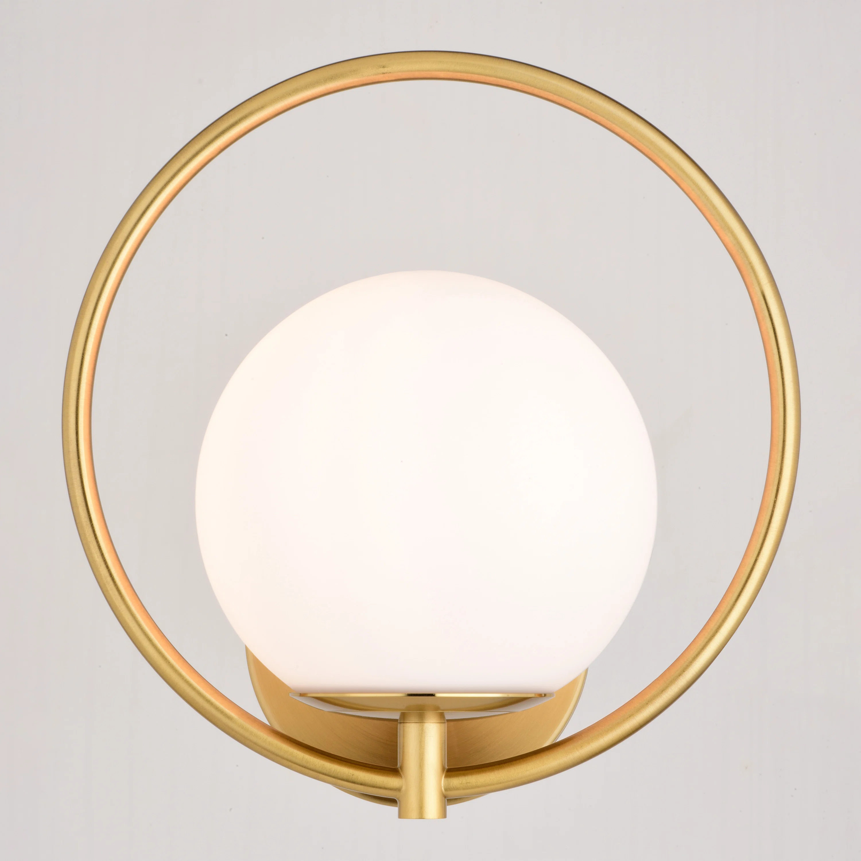 Chabon 1 Light Mid-Century Modern Wall Sconce White Globe Glass | Wayfair North America