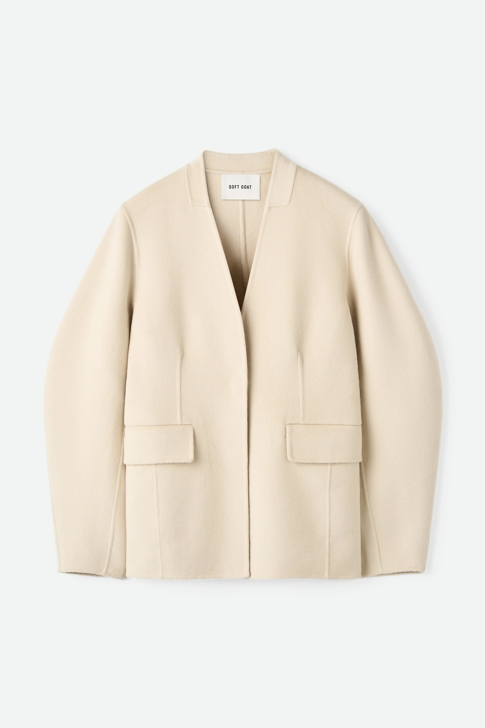 Blazer - Jackets & Coats - Cream | Soft Goat | Soft Goat