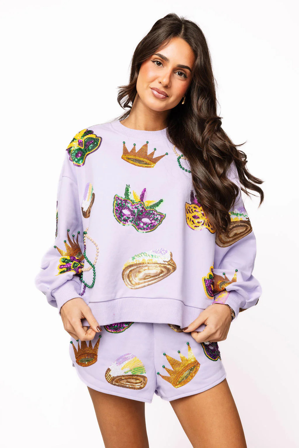 Lavender Mardi Gras Icon Short | Queen of Sparkles