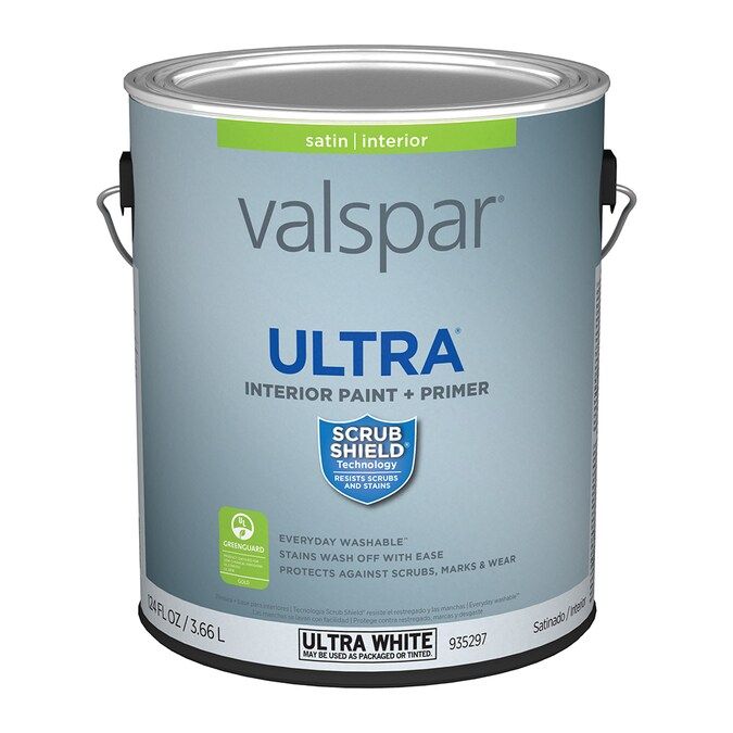 Valspar Ultra Satin Ultra White Tintable Interior Paint + Primer (1-Gallon) Lowes.com | Lowe's