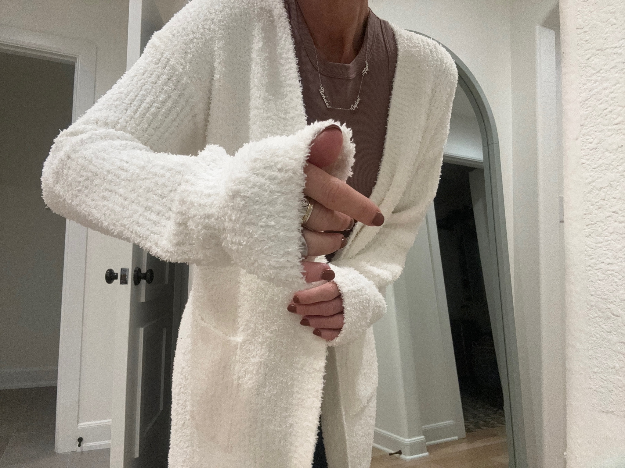 The Walmart cardigans this year are so soft and cozy! 😍 Total Barefoot  Dreams vibes and you can’t beat the prices! 🙌

#LTKover40 #LTKfindsunder50 #LTKstyletip