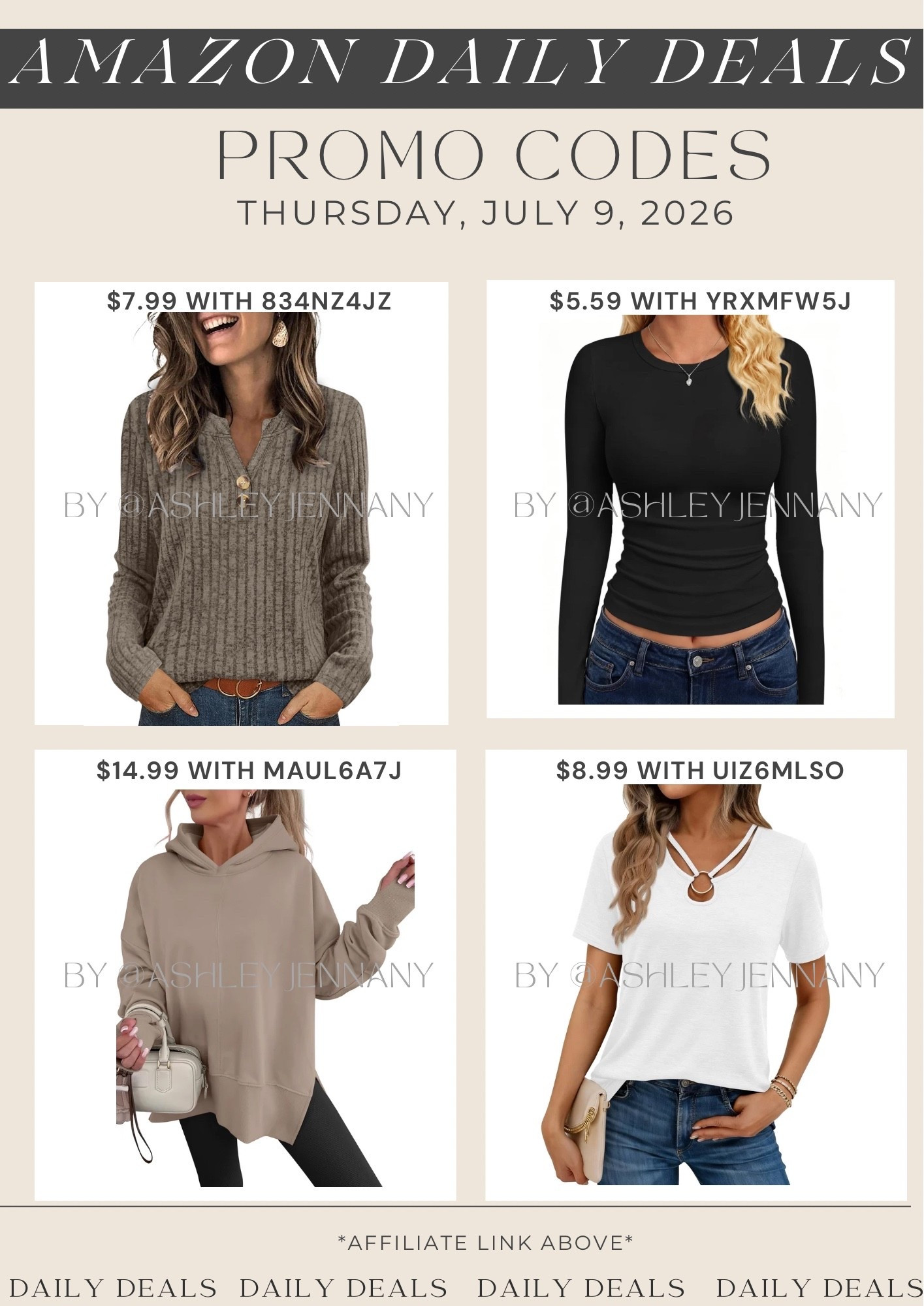 Amazon deals

#LTKSaleAlert #LTKMidsize #LTKootd