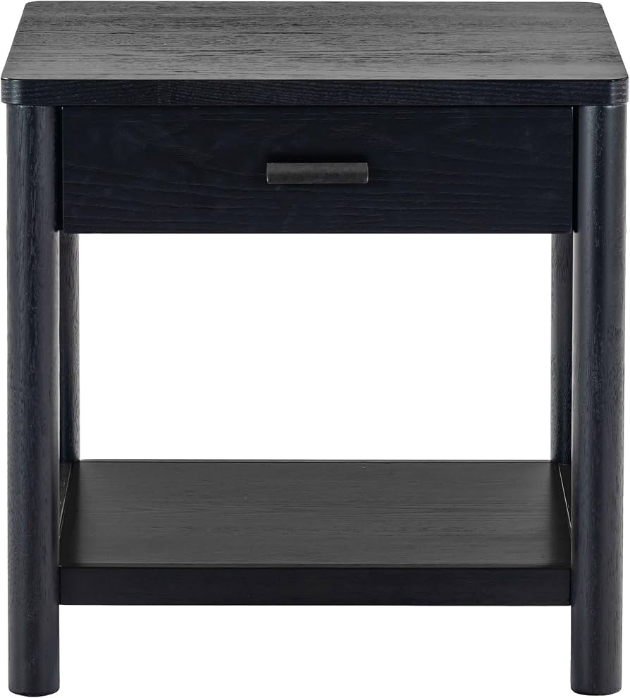 SAFAVIEH Couture Collection Jaylessa Black 1-Drawer Nightstand Accent End Table | Amazon (US)