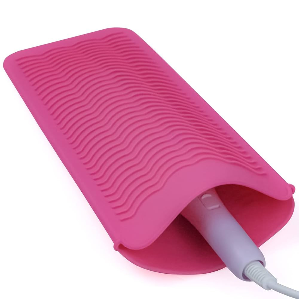 1Pack Silicone Heat Resistant Mat Pouch for Hair Straightener, Curling Iron, Flat Iron and Hot Ha... | Amazon (US)