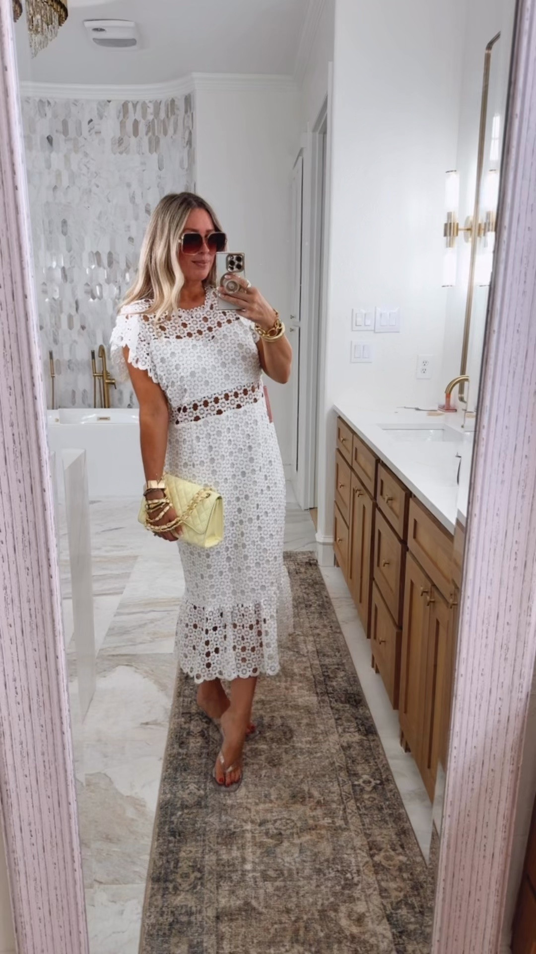 Maxi dress fits true to size. We’d medium 8. White dress. Lake outfit. Memorial weekend. July 4th. Walmart. Spring shoes. Addidas. Samba. Mary Jane. Travel outfits. Vacation outfits beach. Zimmermann. Aerie. Travel outfit. Beach outfit. Linen pants. Skirt fits true to size. Graduation dresses. Graduation outfit. Wedding guest dress. Summer wedding guest. Vacation outfits. Resort wear. Summer outfits. Workwear. Mother’s Day outfit. All fit true to size. Workout outfits. Summer outfits. Madewell looks for less. Walmart fashion. 
Travel outfits. Memorial Day weekend outfit. July 4th outfits. Lake outfit. Shorts. Alo looks for less. Athleisure. Walmart. Walmart fashion. Springoutfits 2036. Workout. Sports Lon outfit. Lululemon. Freee people. Sized up one size to large in the romper for this comfy fit. White button down. Shorts. . Travel outfits. Spring fashion. 2026. Aerie. Plus
 size fashion. Vacation outfit. Spring outfits 2026. Sports outfit. Spring outfits 2026. Spring fashion. Easter. Jumpsuit. Romper. Memorial Day weekend. GRWM. Sports mom outfit

#

#LTKWedding #LTKOver40 #LTKSaleAlert

Comment SHOP below to receive a DM with the link to this post on my LTK ⬇ https://liketk.it/6dqBY