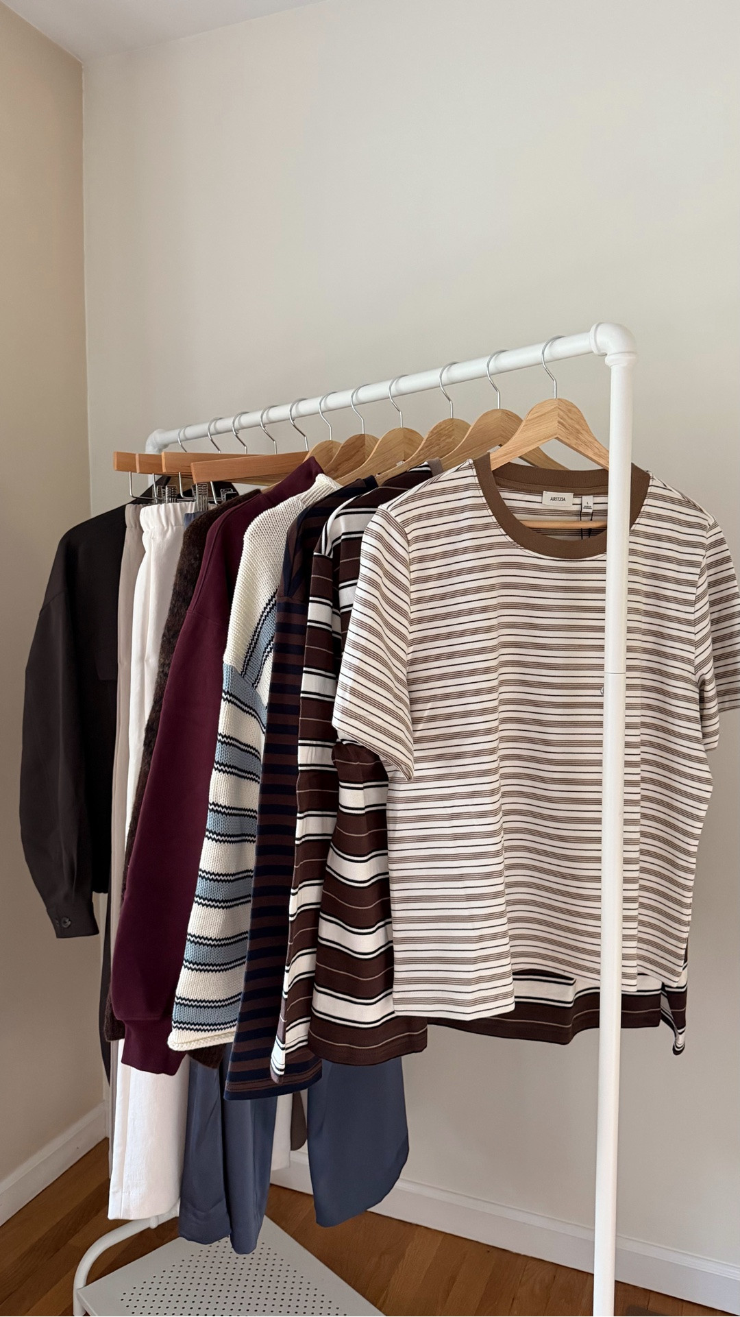 Aritzia fall lineup 🍂 so many good new drops! For reference pre-pregnancy size M in everything 

Aritzia fall, Aritzia lodge pants, fall 2026 trends, fall outfit, fall capsule, rollneck sweater, striped shirt fall

#LTKWorkwear #LTKSeasonal