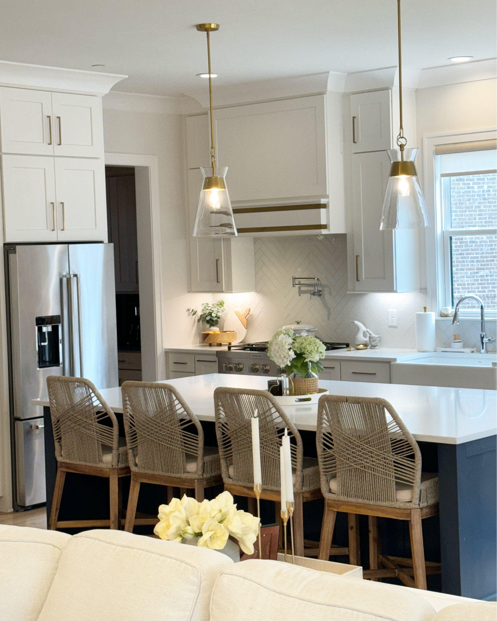 A little love for a clean Earthy Modern Kitchen. I love mixing and matching metals, colors & textures in a kitchen space. 

#LTKSeasonal #LTKhome