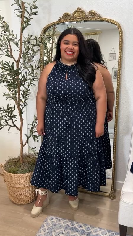 Smile and Pearls loves this navy dress from Walmart. It is going to be a summer dress favorite for sure.  It would also be great to wear for the 4th of July! She’s wearing an XXL but could’ve also worn an XL. It ties at the waist and has pockets! Pair it with a blazer and pumps for a gorgeous summer workwear look. 

Walmart fashion, plus size fashion, summer dress, wedding guest dress, workwear, white dress, eyelet dress, Walmart find, size 18, Time and Tru, Sofia Vergara dress, church outfit, travel outfit, church dress, graduation dress, brunch outfit, Walmart dress, Free Assembly

#LTKPlusSize #LTKxWalmart #LTKStyleTip