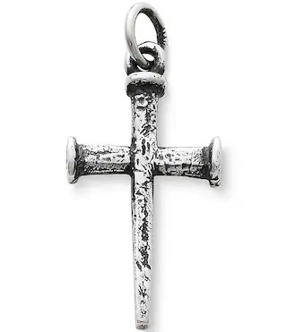 Nail Cross Sterling Silver Pendant Charm | Dillard's