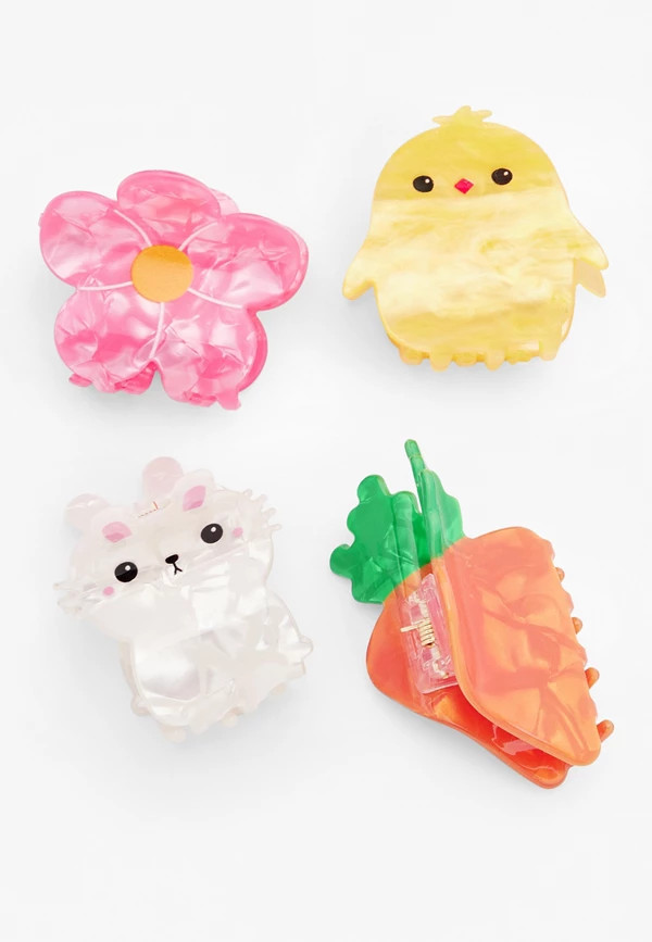 4 Pack Easter Claw Hair Clips | Maurices