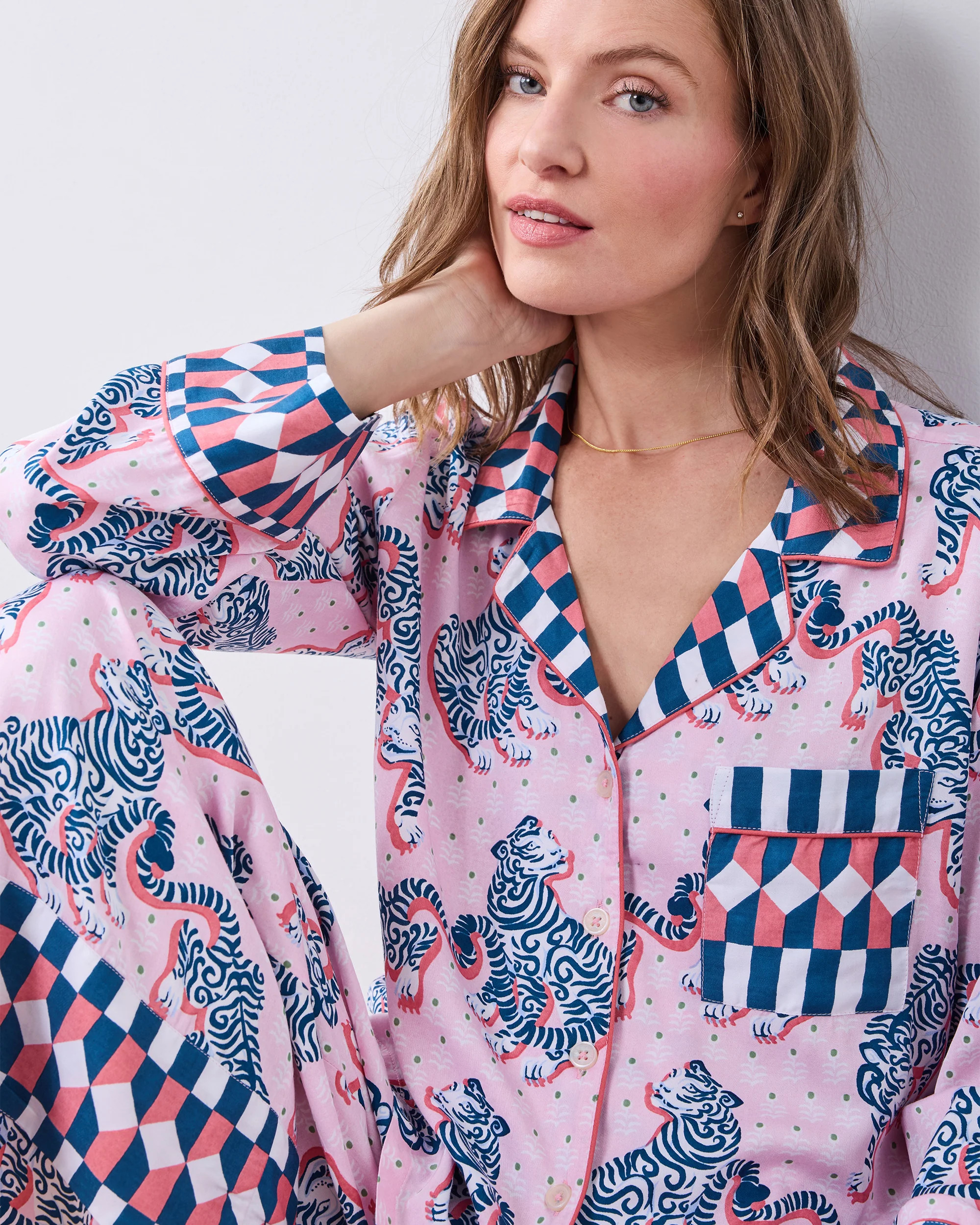 Tiger Queen - Eco Satin Rittenhouse Set - Blush & Bashful | Printfresh