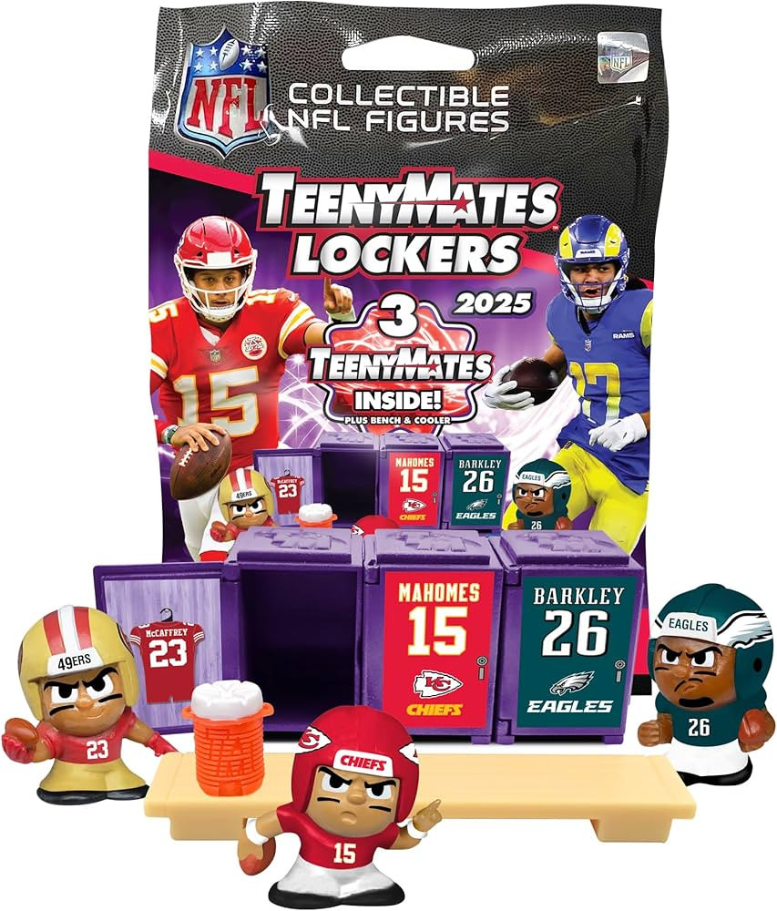 Teenymates Party Animal 2024-2025 Lockers NFL Series 13 Football Figures, 1 Mystery Pack | Amazon (US)