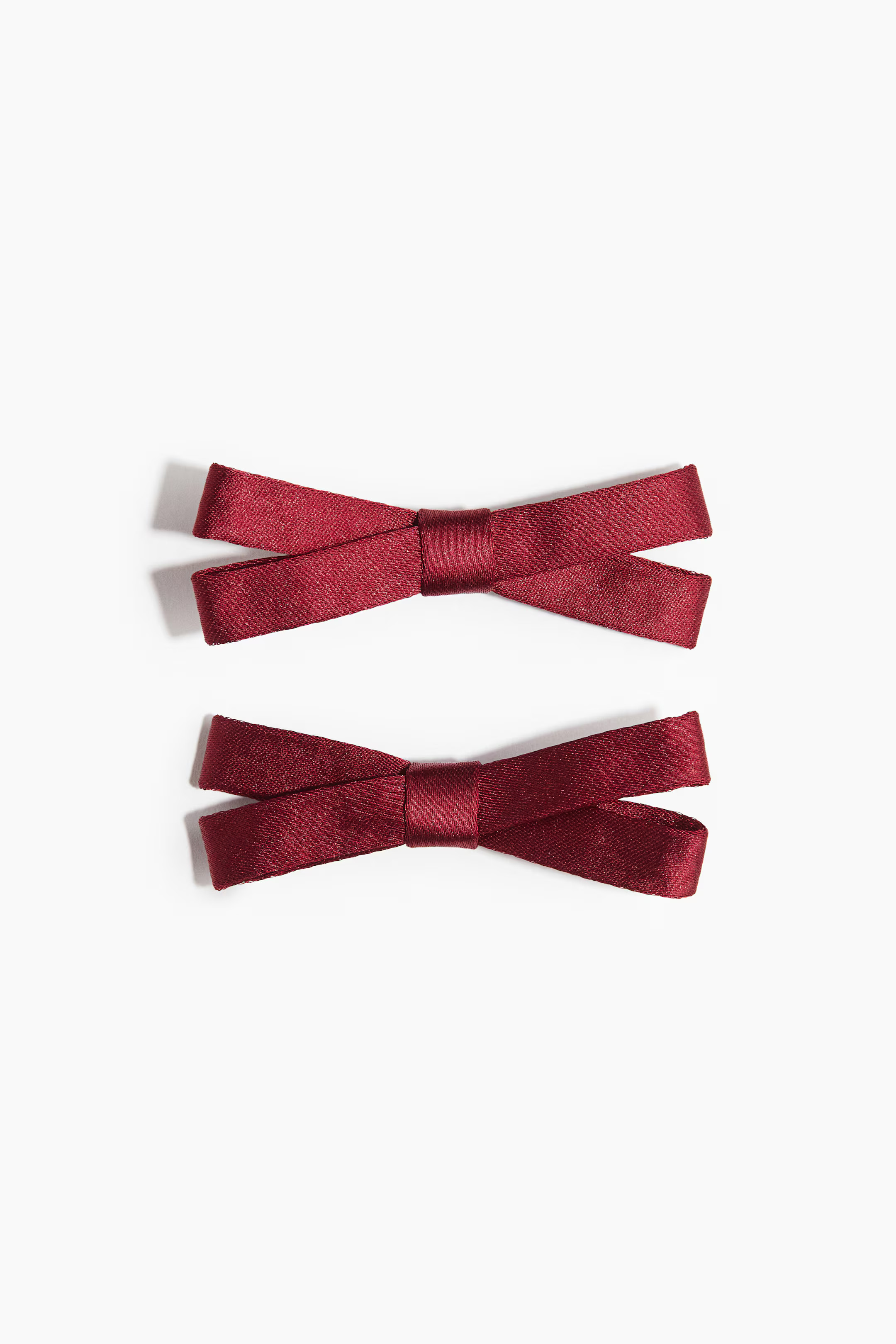 2-Pack Bow Hair Clips | H&M (US + CA)