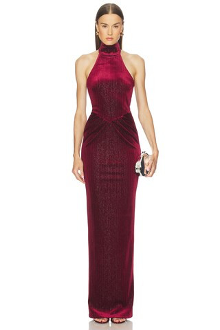 Michael Costello x REVOLVE Ataya Gown in Burgundy from Revolve.com | Revolve Clothing (Global)