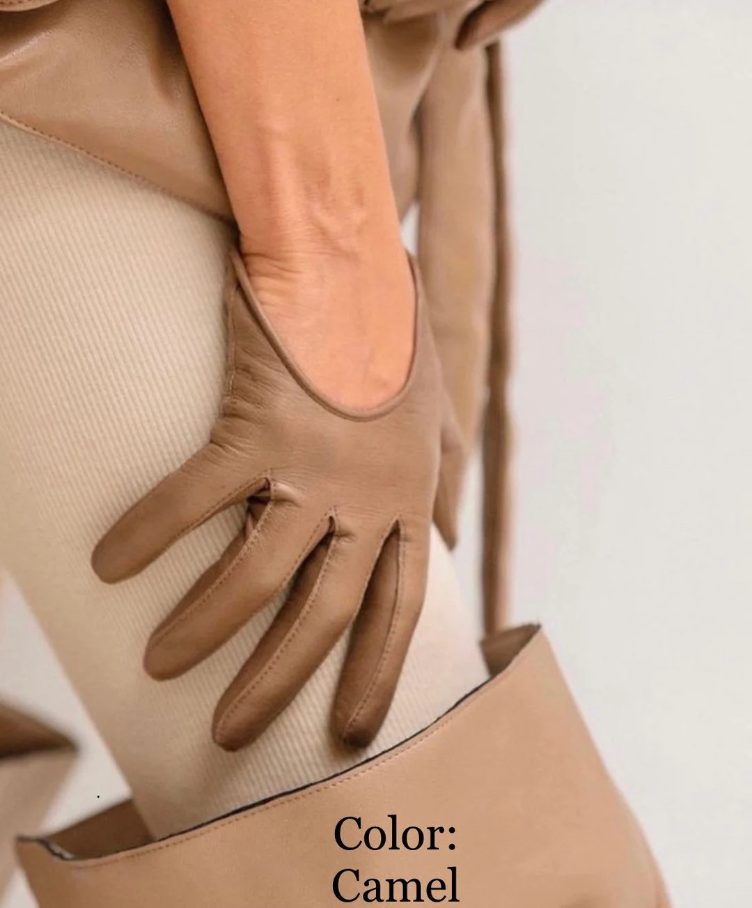 Unlined Women's Short Italian Leather Gloves, Leather Gloves,fingerless Gloves,black Gloves,handm... | Etsy (US)