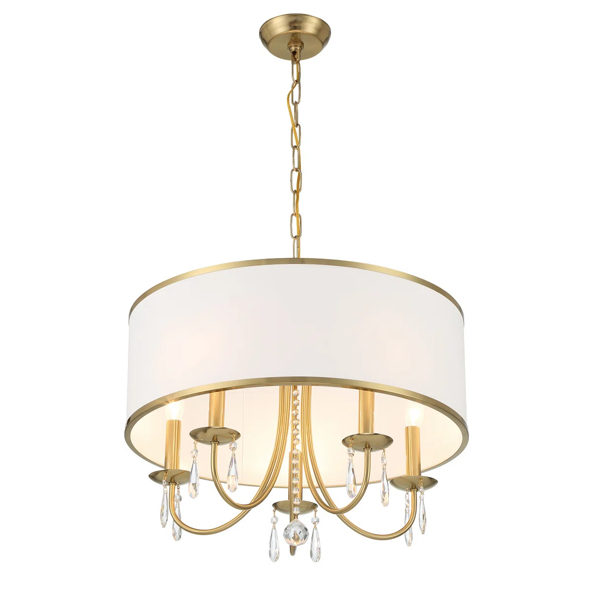 5 Light Vibrant Gold Chandelier | Wayfair North America