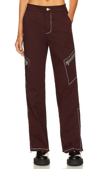 Vaeda Pants in Plum | Revolve Clothing (Global)